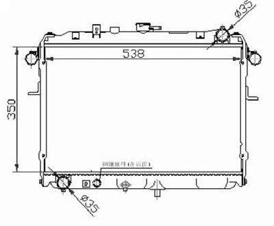 Auto Radiator For MAZDA ECONO VAN 99 E2000/(G) MT OEM:F85015200A