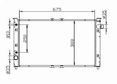 Auto Radiator For MAZIDA DEMIO 98 PW3W/DW 16V 1.3I/1.5I MT OEM:B5C715200A