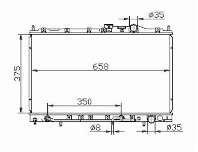 Auto Radiator For MITSUBISHI GALANT 89-93 2.0L L4 AT OEM:MB356555 MB356556 MB660472