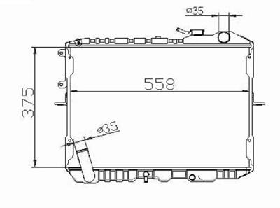 Auto Radiator For Kia Sephia Radiator 98-01 /Spectra OEM:0K24215200A