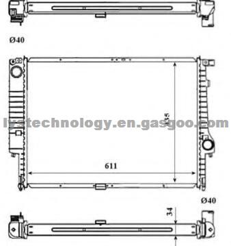 Auto Radiator For BMW 535I 88-93/735I/735IL 87-92 3.5L L6 AT OEM:17111709259 17111709458 17111709459 1711712360