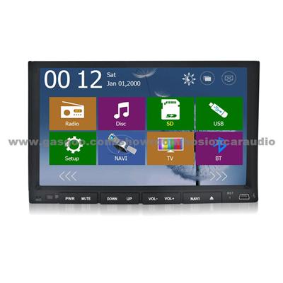 7 inch touch screen car multimedia player with gps bluetooth radio SWC for most cars