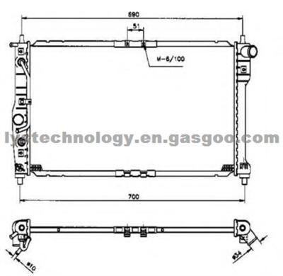 Radiator For Daewoo Lanos 99-02 AT OEM: 96182260