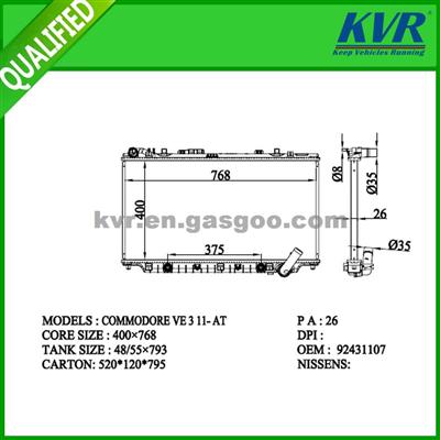 Cheap Radiator FOR HOLDEN COMMODORE VE 3 11- OEM 92431107