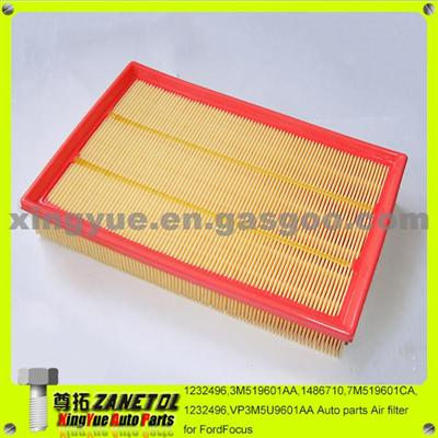 1232496,3M519601AA,1486710,7M519601CA,1232496,VP3M5U9601AA Auto Parts Air Filter For FordFocus