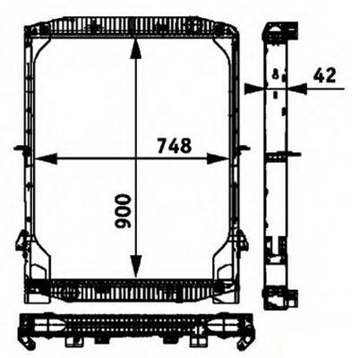 Radiator For Truck IVECO EUROSTAR 93- MT OEM:500326345