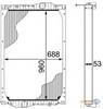 Merceds Econic(98-) Truck Radiator OEM 9575000103/9575000203