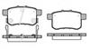 WVA24435 ISO/TS 16949:2002 D1336-8447 Brake Pad For ACURA