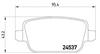 WVA24537 ISO/TS 16949:2002 D1314-8429 Brake Pad For VOLVO/ROVER LAND