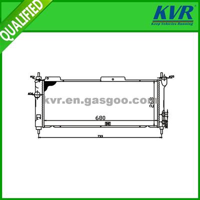 Brazed Car Radiator FOR CHEVROLET CHEVY C2/C3 C/A T/M OEM 1300152