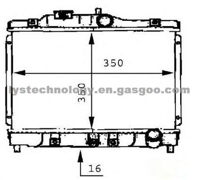 Auto Radiator For HONDA DEL SOL 93-97 CIVIC 92-00 AT OEM:19010-P01-003/19010-P03-901/19010-P28-G51/19010-P08-014