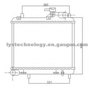 Auto Radiator For HYUNDAI ACCENT CRDE 99 DIESEL MT OEM:2531025810