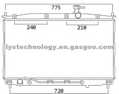 Auto Radiator For HYUNDAI SANTAFE CRD1 06 AT OEM:25310-2B100