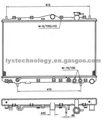 Radiators For Hyundai SONATA 95-98 OEM:2531034050