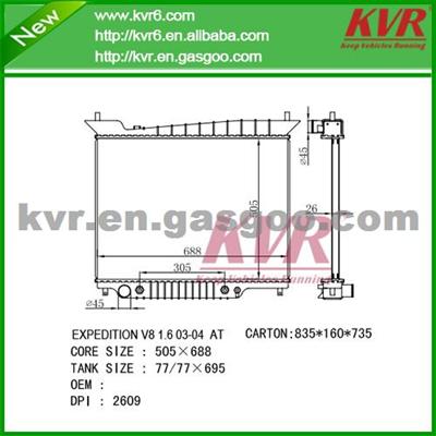 Mechanical Aluminum Radiator FOR FORD EXPEDITION V8 1.6 03-04 03-05 OEM 2L1Z8005DG