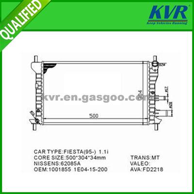 Racing Radiator FOR FORD FORD FIESTA,(95 ) 1.1I 98-11OEM 1001855/1E04-15-200