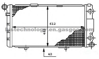 Auto Radiator For MERCEDES-BENZ E300D 84-93 AT OEM:1245000002 1245003103