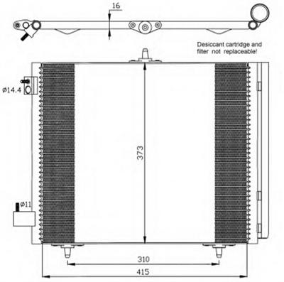 Vehicle Condenser Coil For Citroen C2 C3 Peugeot 207 1007 RC.650.344 6455.AL 6445.CZ 6445.ET 6455.HA 9651825580 9653035980