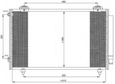 Aftermarket A/C Condenser Coil For TOYOTA COROLLA OE:8845002170