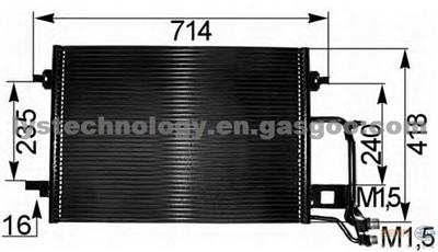 Water Cooled Condenser For Audi A6 OE:4B0 260 403 T