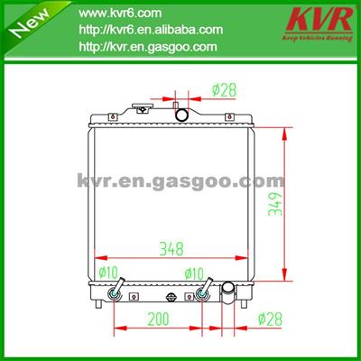 Car Radiator Price FOR HOND CIVIC 92-00 OEM 19010-P28-G51