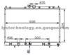 High Performance Auto Radiator Fits Mitsubishi Outlander'2001 AT MR431506 DPI:2617