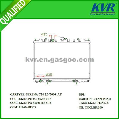 Racing Radiator FOR NISSAN SERENA C24 2.0 2006 OEM 21460-8H303