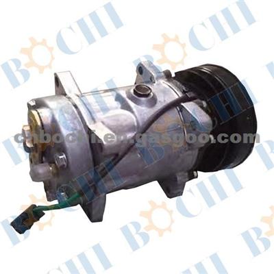 High Performance Professional 7H15 Air Conditioner Compressor For Excavator With 1 GV 138mm 24V