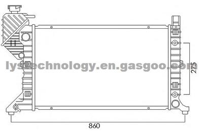 Aluminum Auto Radiators And Car Radiators For 2000 2001 MB Sprinter Man Airco Diesel Automatic Transmission OEM 9015003800