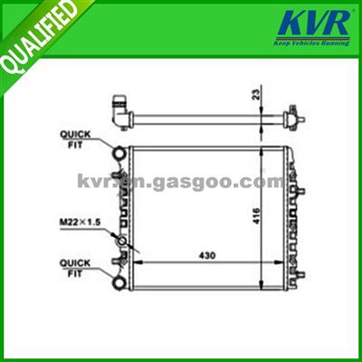 Designer Panel Radiators FOR SEAT CORDOBA,IBIZA/DERBY 1.6Lts L4 M/T 16X16 05-08 S/A OEM 6Q0121253J