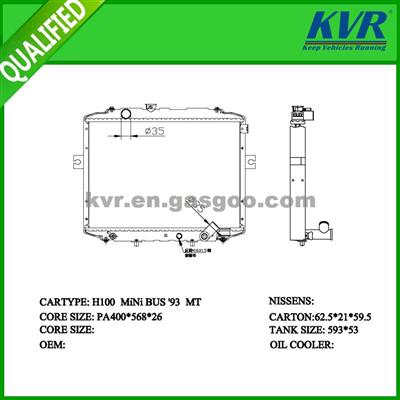 Mechanical Car Radiator FOR HYUNDAI H100 MINI BUS ' 93