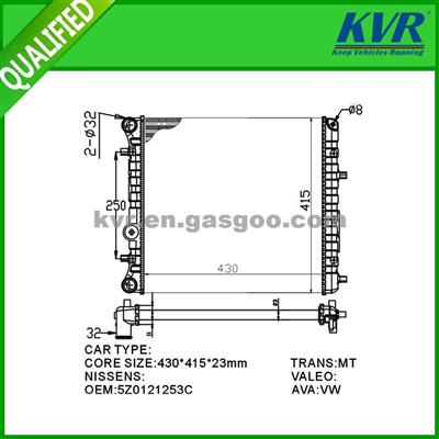 Competitive Radiator FOR VW GOL S/A 08-10 OEM 5Z0121253C