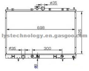 High Performance Auto Radiator Fits Mitsubishi Outlander'2001 AT MR431506 DPI:2617