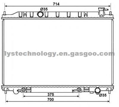 High Performance Auto Radiator Fits Nissan Murano 03-07 AT 21460-CA010 DPI:2578