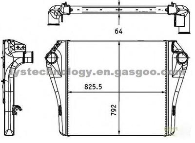 21504560 Truck Turbo Intercooler For Volvo VN, VNT And MACK CXU, VISION Truck Charge Air Cooler