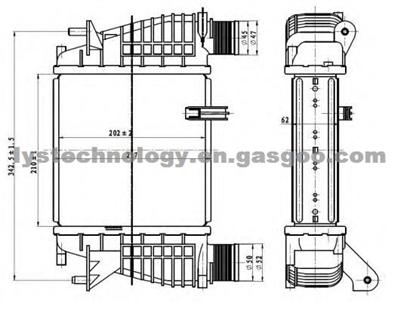 Manufacturer Of Turbo Intercooler For JUKE OE 8200471884(DL-E168)