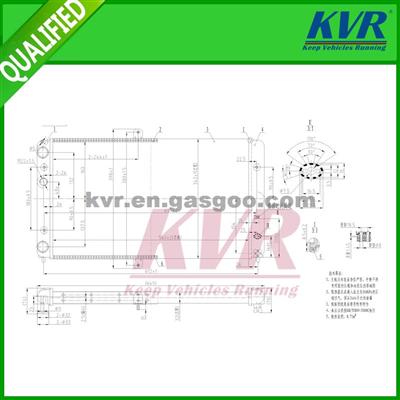 Aluminum Radiator FOR LADA 2110 OEM 2110.1301012