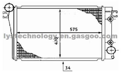 Auto Radiator For BMW E28 24 M30 - 17111712448,17111468073,1468073,1712448