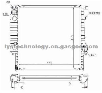 Radiator For BMW -- 17111719259