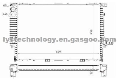 Radiator For BMW -- 17111702453