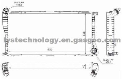 Radiator For BMW -- 17112247345