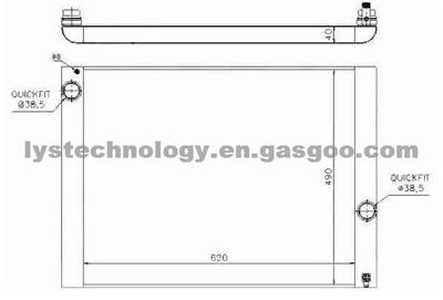 Radiator For BMW -- 17117532770