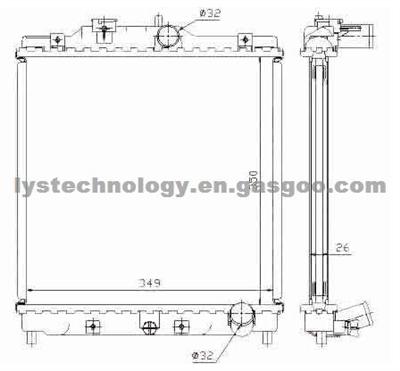 Radiator For Honda -- 19010P30G02,19010P30G01