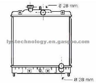 Radiator For Honda -- 19010P01003