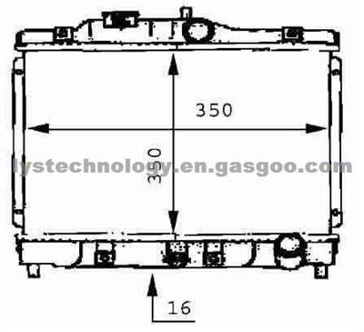 Radiator For Honda -- 19010P01003,19010P01004