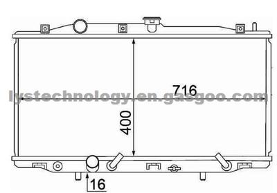 Car Radiator For Honda/Accordd -- 19010PT4G52