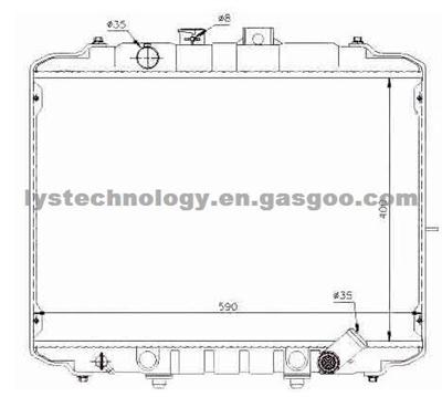 Car Radiator For Hyundai -- 25300-43800