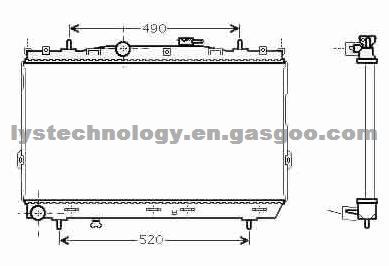 Radiator For Hyundai -- 25310-2D100