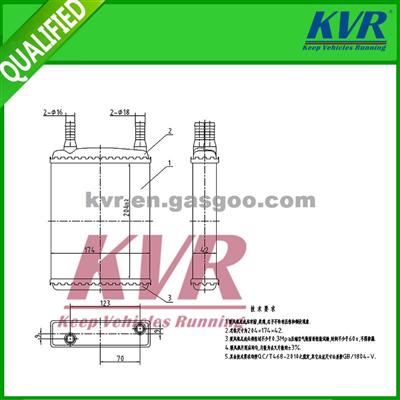 Alumium Heater Core FOR LADA GAZEL 3302 OEM 3302.8101060-01