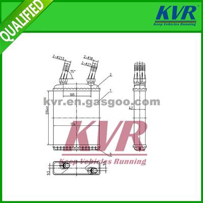 High Performance Heat Exchanger FOR LADA GAZ 3110 OEM 3110.8101060